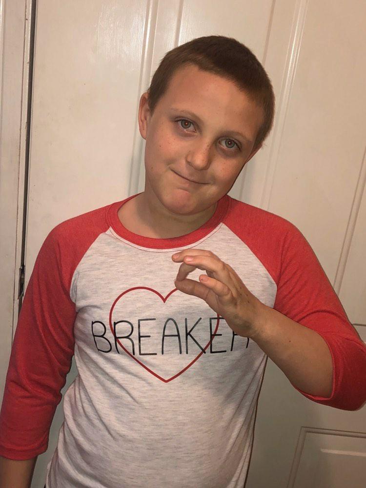 Heartbreaker Valentine's Raglan Boys Shirt Girls Shirt