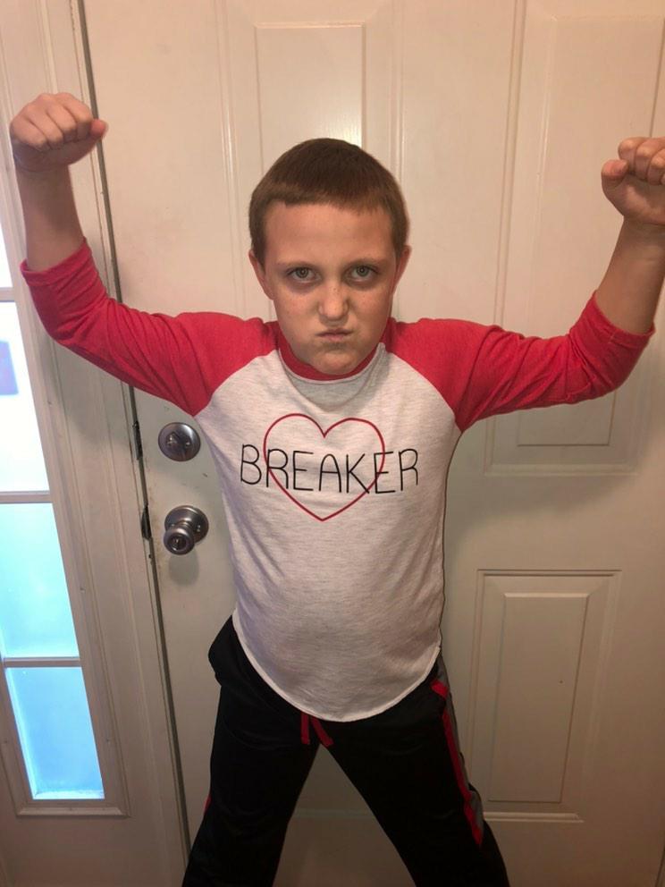 Heartbreaker Valentine's Raglan Boys Shirt Girls Shirt