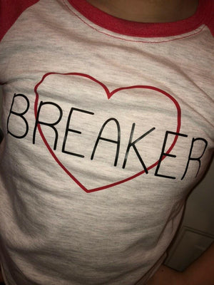 Heartbreaker Valentine's Raglan Boys Shirt Girls Shirt