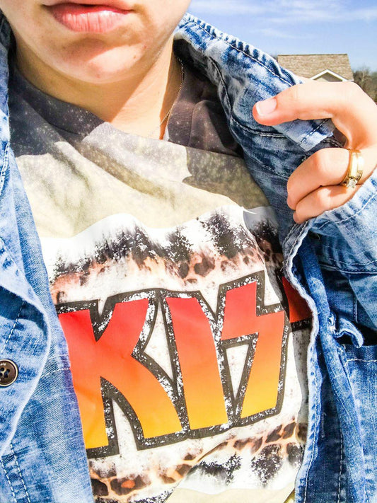 Kiss Acid Adult Shirt Mens Shirt Ladies Shirt Rock n Roll