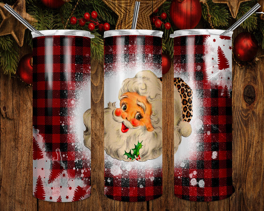 Santa Christmas Tumbler Mug Sippy Cup Bottle