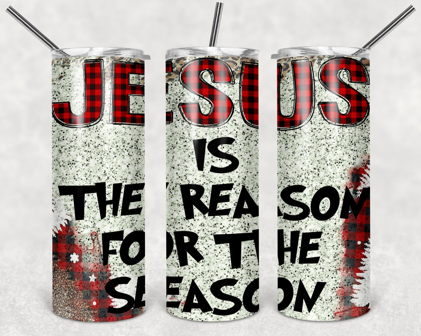 Jesus is the season for the season Christmas Tumbler Mug Sippy Cup Bottle