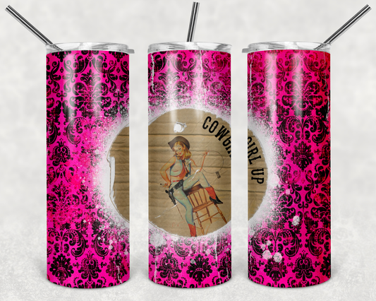 Cowgirl Tumbler Mug Sippy Cup Bottle