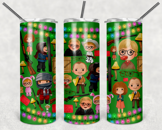 Christmas Story Tumbler Mug Sippy Cup Bottle