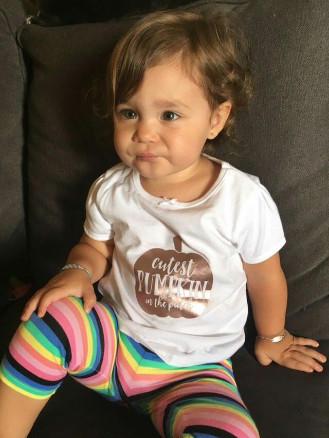 Cutest pumpkin in the patch Fall Girls Shirt