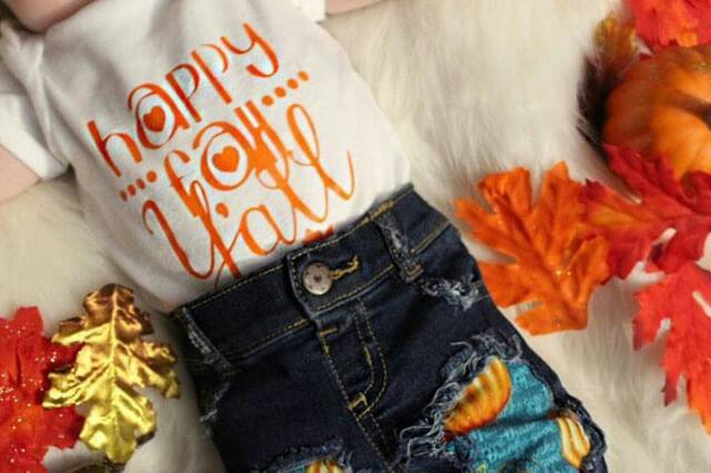 Happy Fall Yall Thanksgiving Girls Shirt Boys Shirt