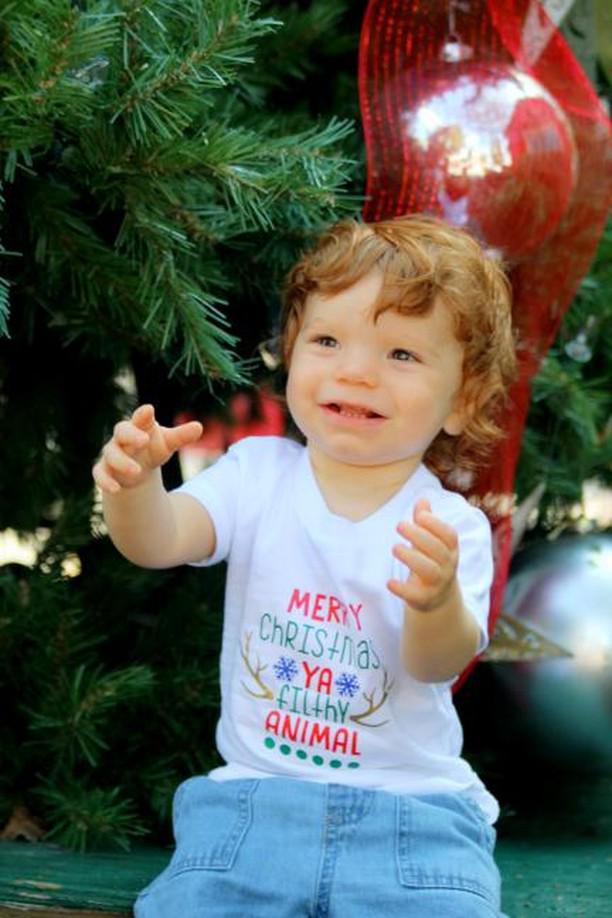 Merry Christmas Ya Filthy Animal Boys Shirt Girls Shirt