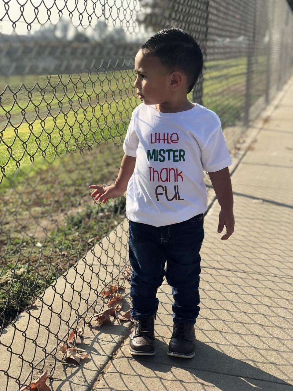 Little Mister Thankful Fall Boys Shirt