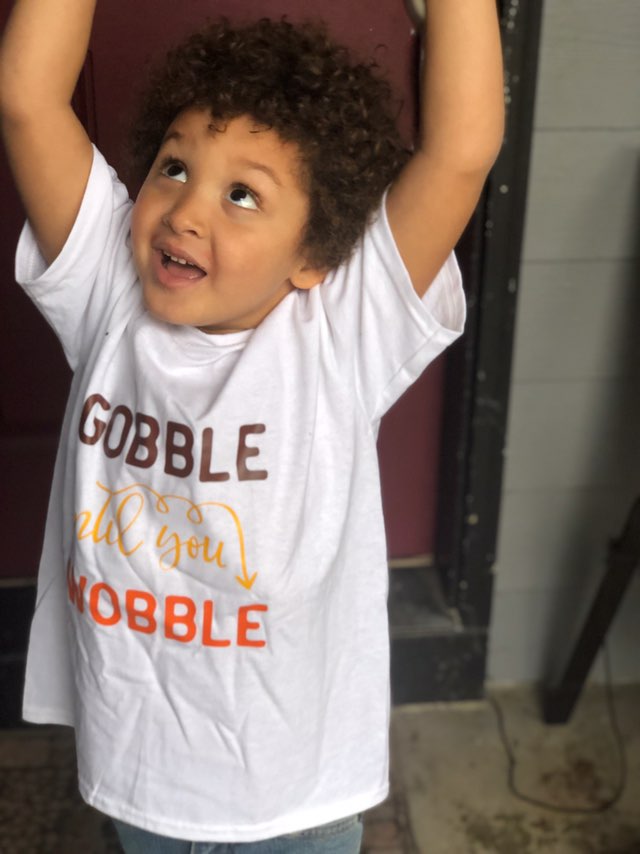 Gobble until you wobble  Thanksgiving Fall Boys Shirt Girls Shirt