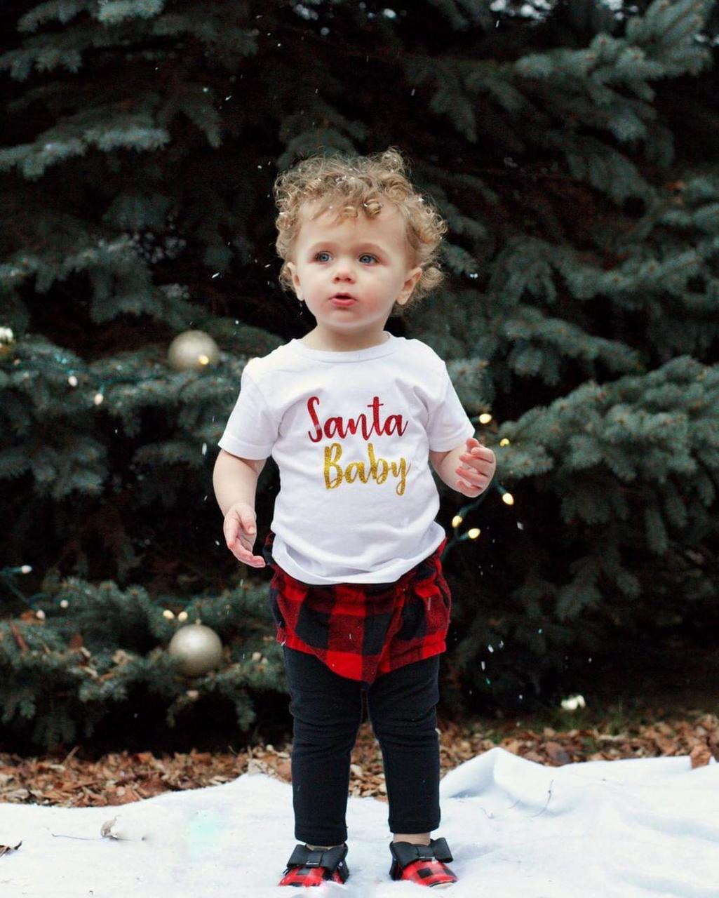 Santa Baby Christmas Girls Shirt