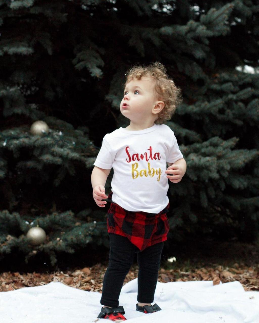 Santa Baby Christmas Girls Shirt