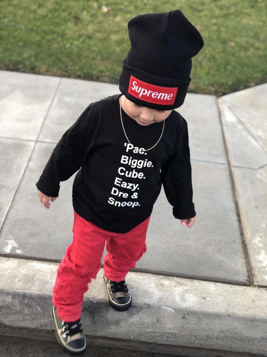 Pac, Biggie, Cube, Eazy, Dre, & Snoop Urban Boys Shirt Girls Shirt