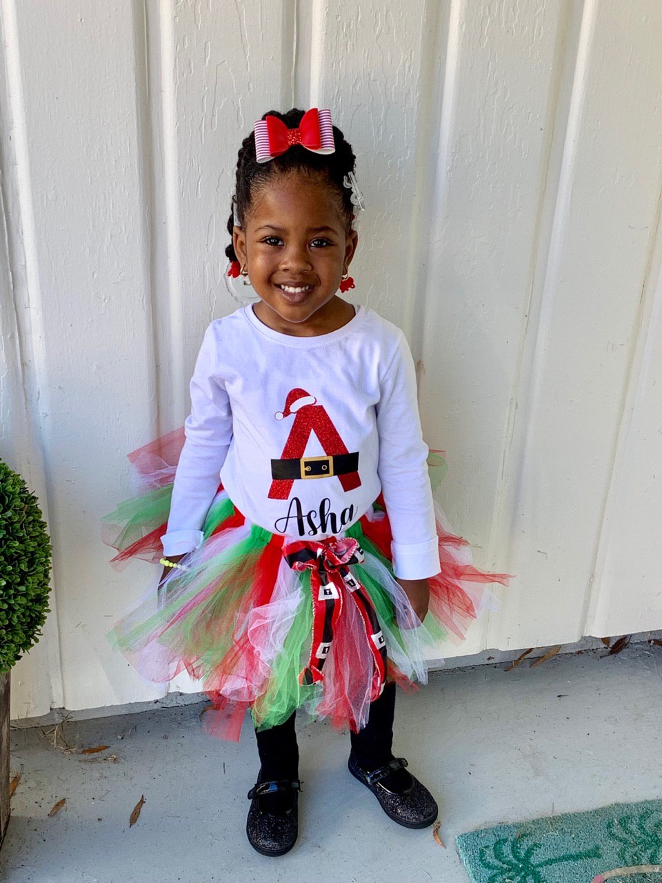 Personalized Christmas Tutu Outfit