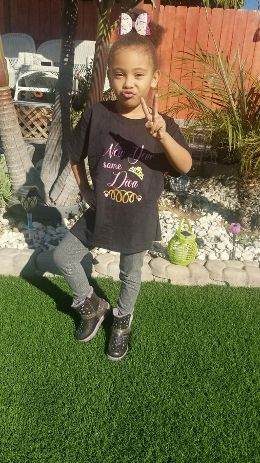 New Year same diva Girls Shirt