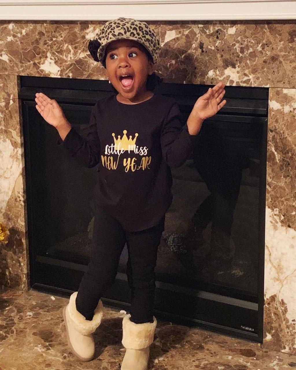 Little Miss New Year Girls Shirt