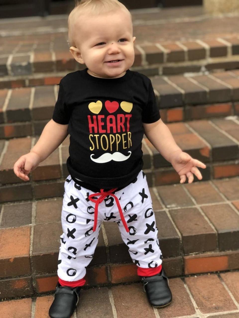 Heart Stopper Boys Shirt Valentines