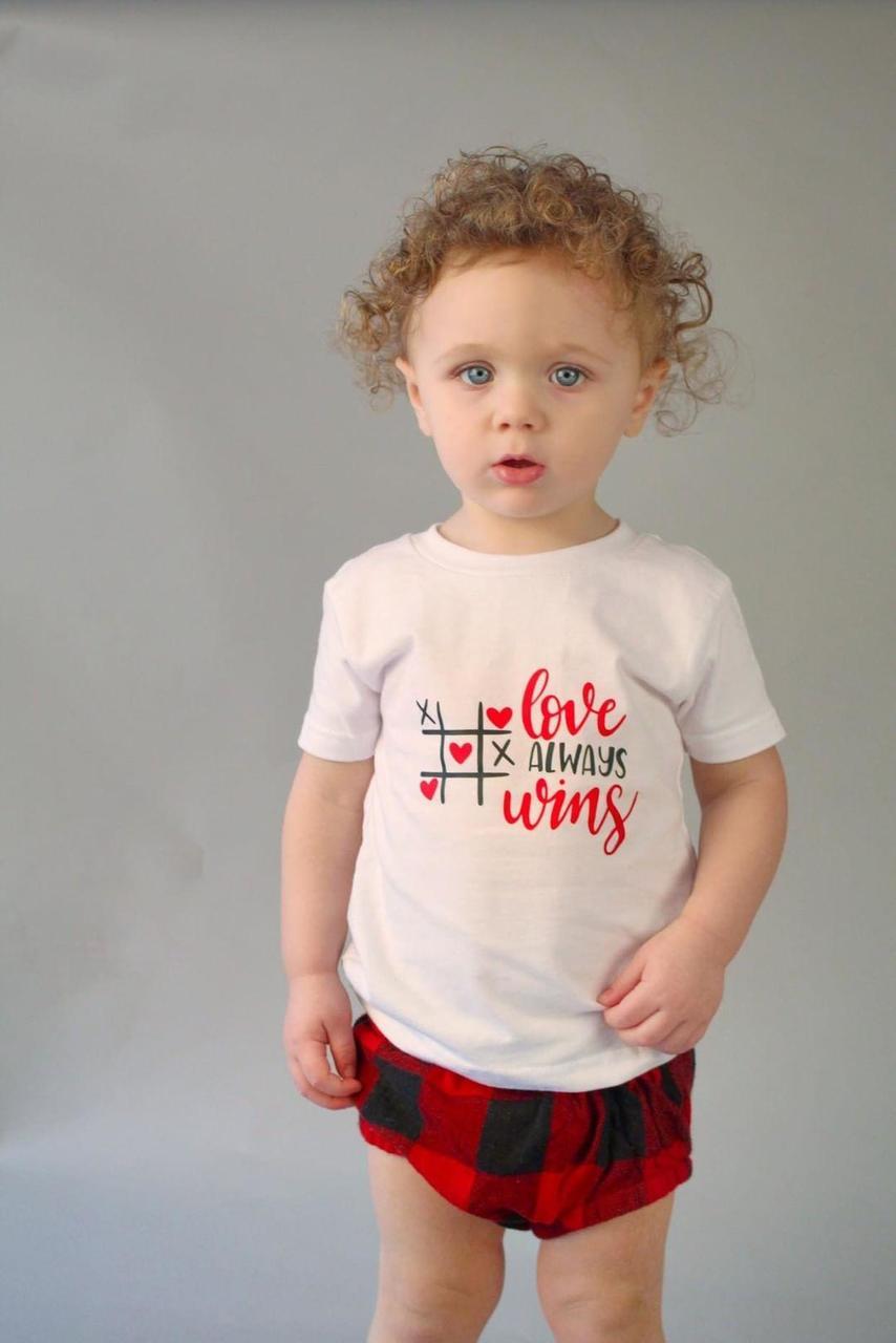 Love always wins Girls Shirt Valentines