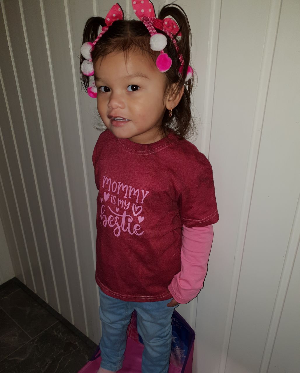 Mommy is my bestie Girls Shirt Valentines