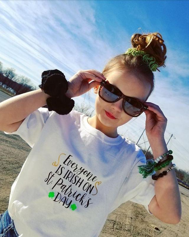 Everyone is Irish on St. Patrick's Day Girls shirt Boys Shirt