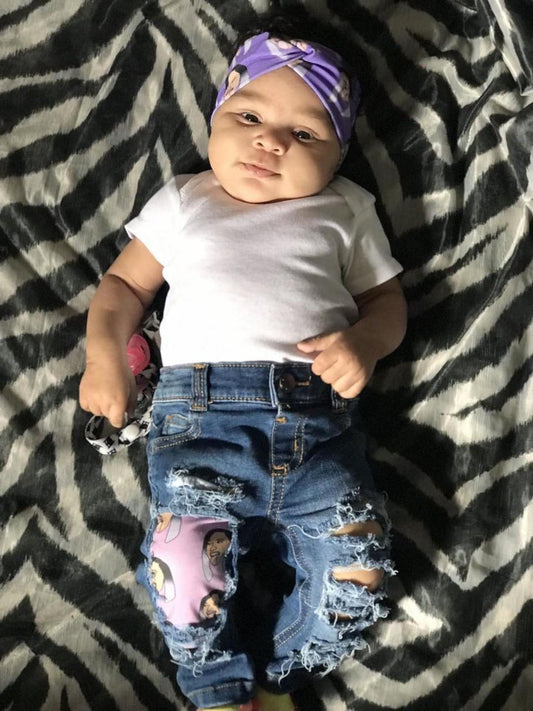 Okurrr Cardi B Girls Distressed Jeans urban