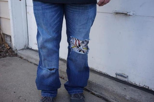 Mens Distressed Tool Jeans