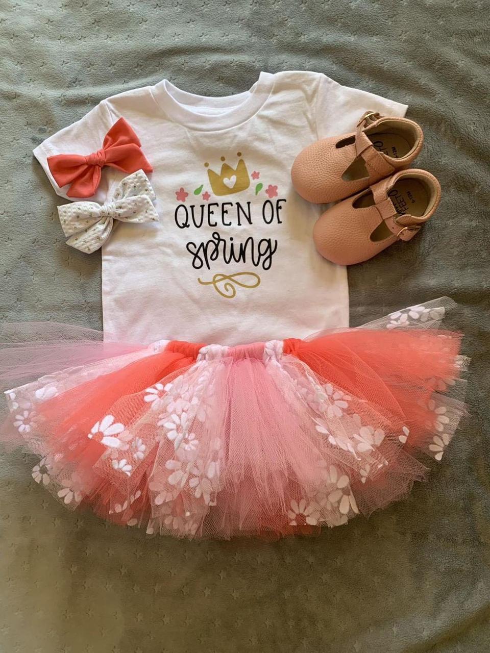 Queen of spring Girls Shirt