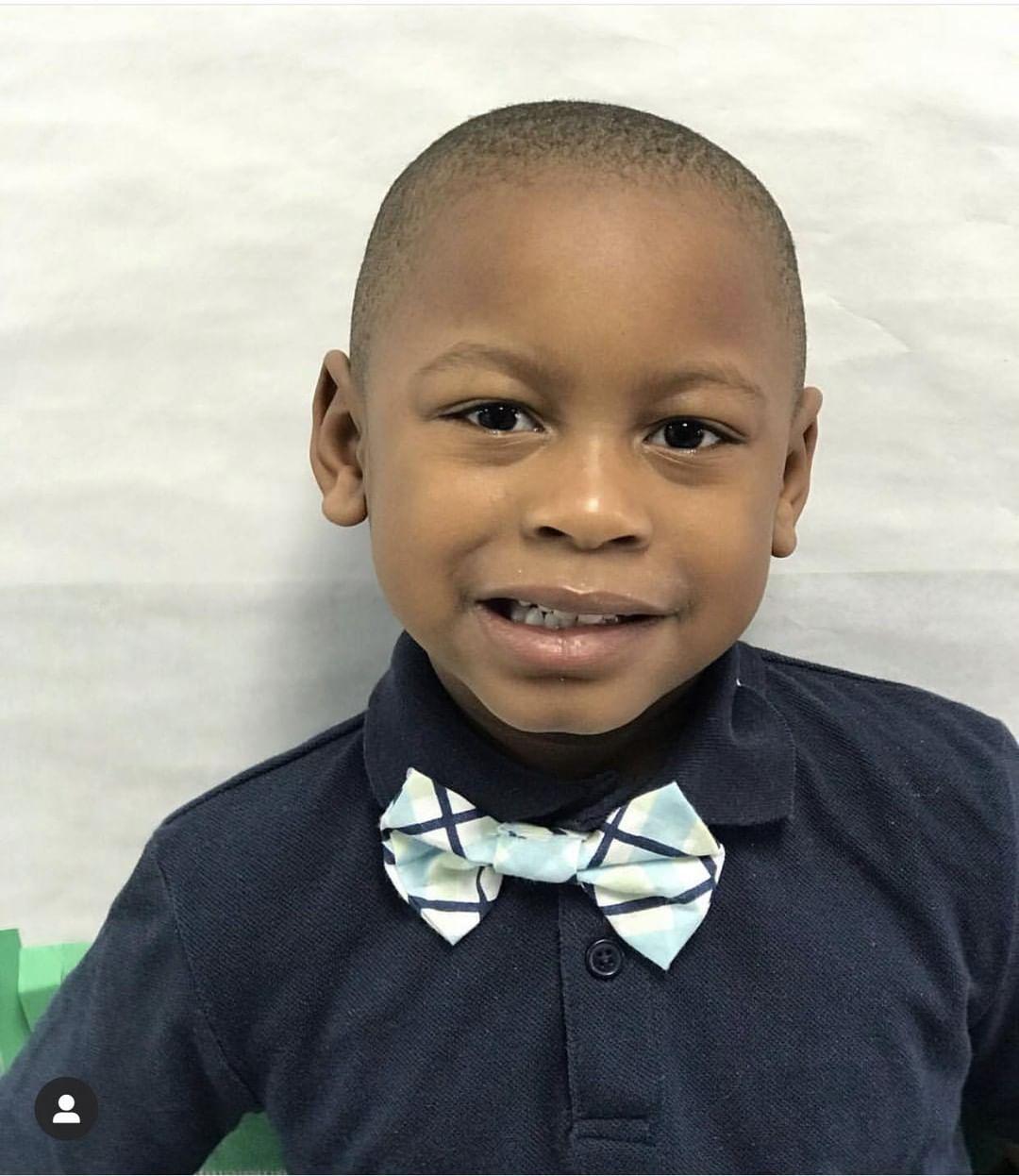 Boys Blue Plaid Bow Tie