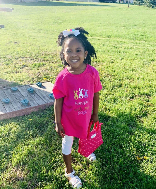 Hanging with my peeps Girls Shirt Easter