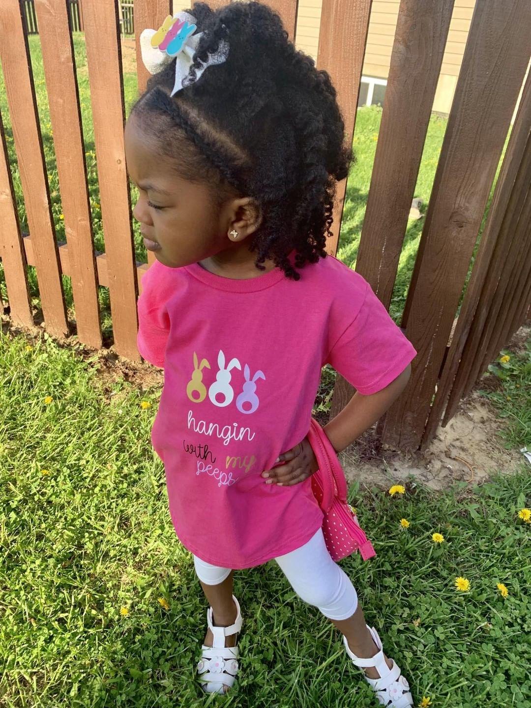 Hanging with my peeps Girls Shirt Easter