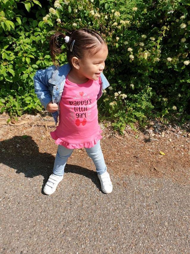 Daddy's Little Girl Valentine's Girls Shirt