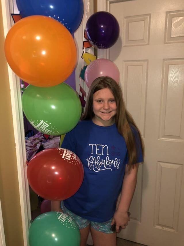 Ten and Fabulous Birthday Girls Shirt