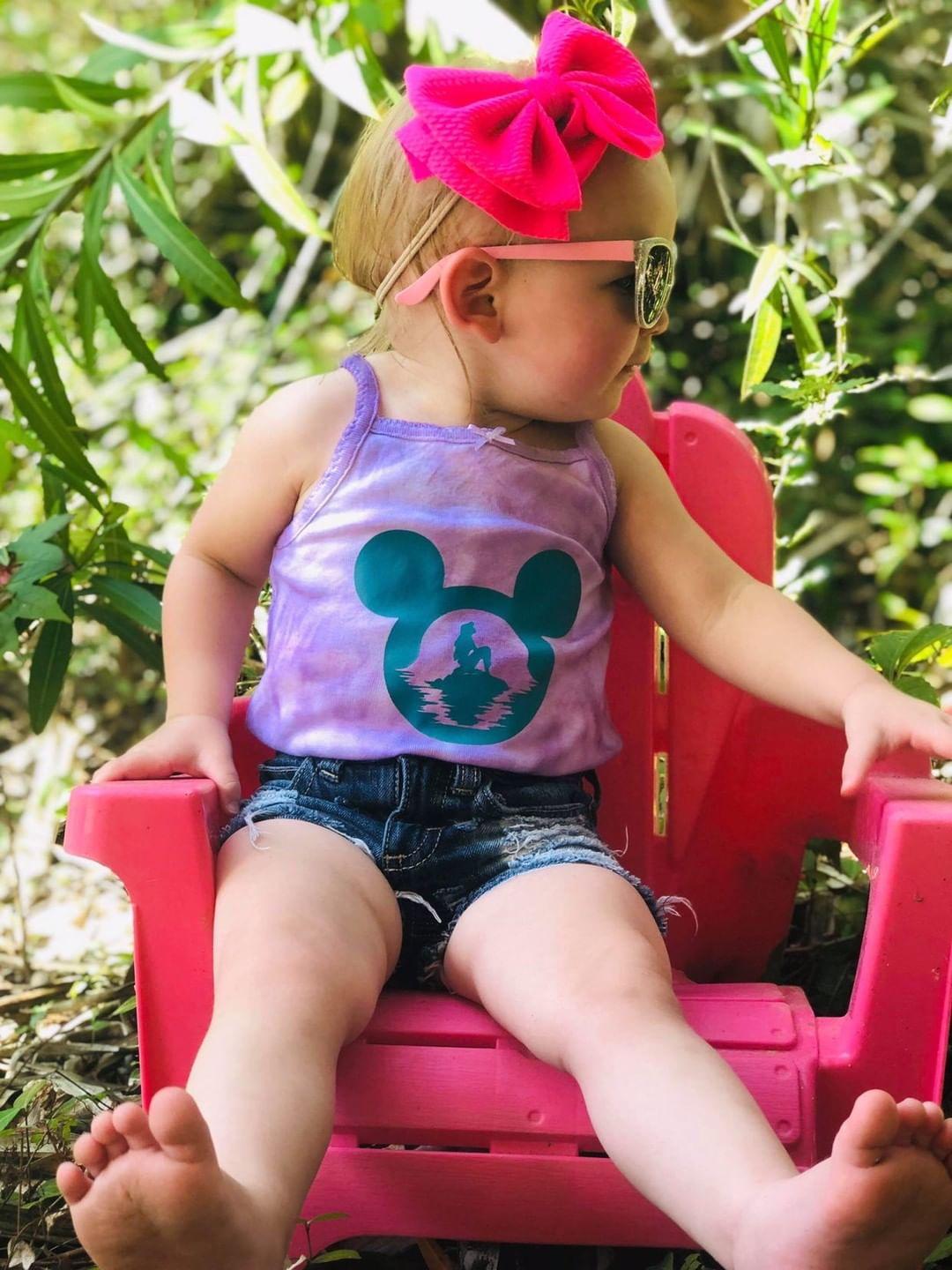 Little Mermaid Mickey Disney Girls Shirt