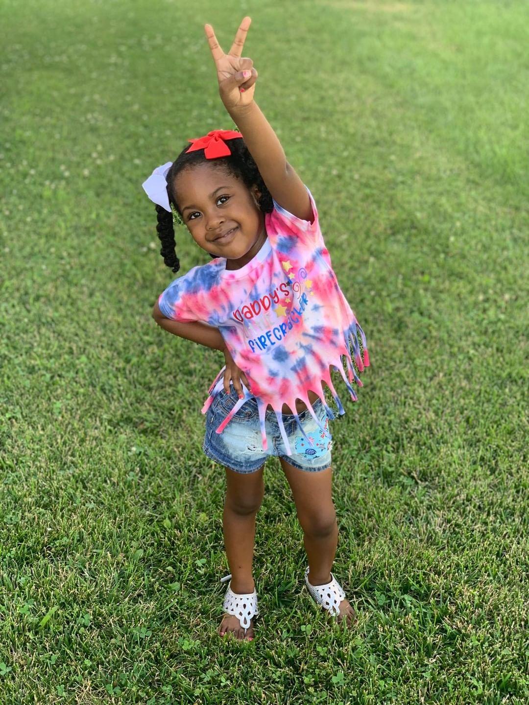 Daddy's Little Firecracker Girls Shirt 4th of July