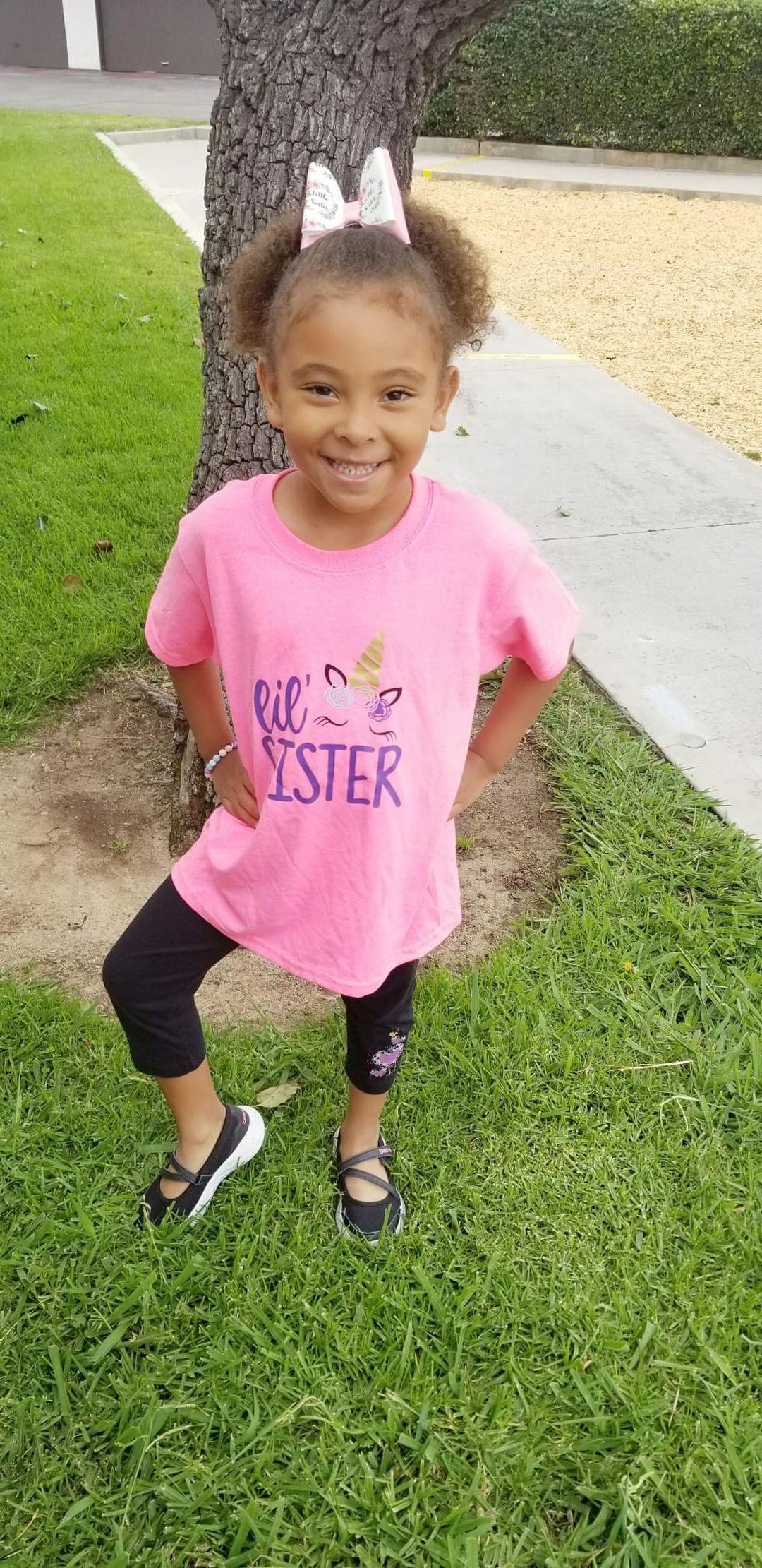 Girls Big sister lil sister Unicorn sibling sets