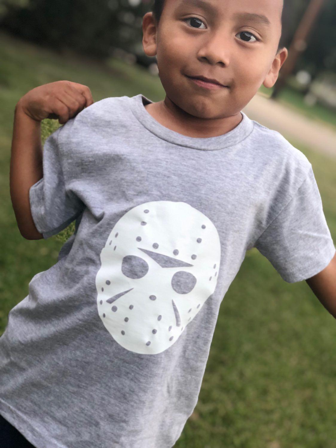 Jason Mask Halloween Horror Boys Shirt Girls Shirt