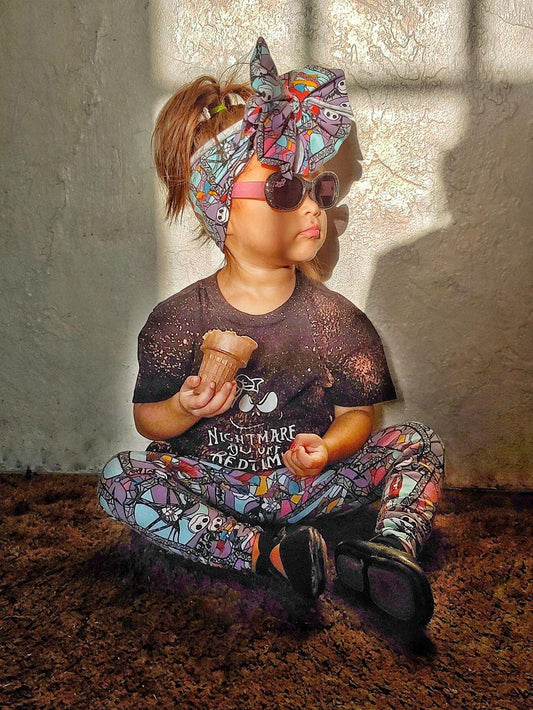 Nightmare Before Bedtime Girls Shirt Halloween Acid