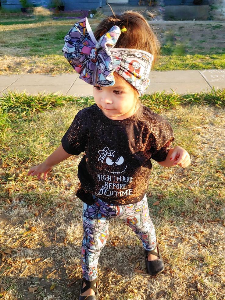 Nightmare Before Bedtime Girls Shirt Halloween Acid