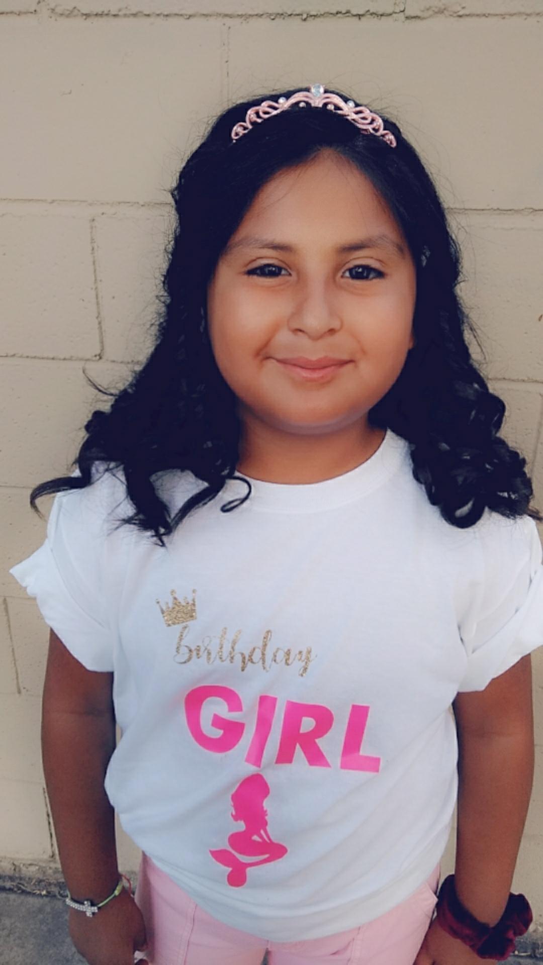 Mermaid Personalized Birthday Girls Shirt