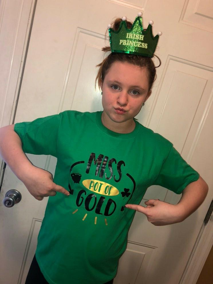 Miss pot of gold Girls Shirt St. Patrick's