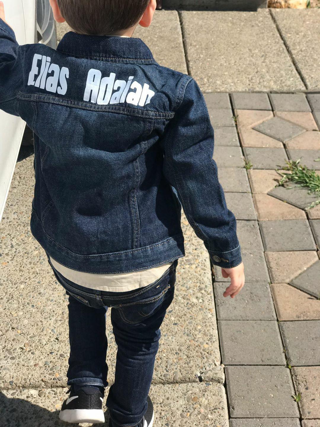 Custom Name Denim Jacket  Girls Boys