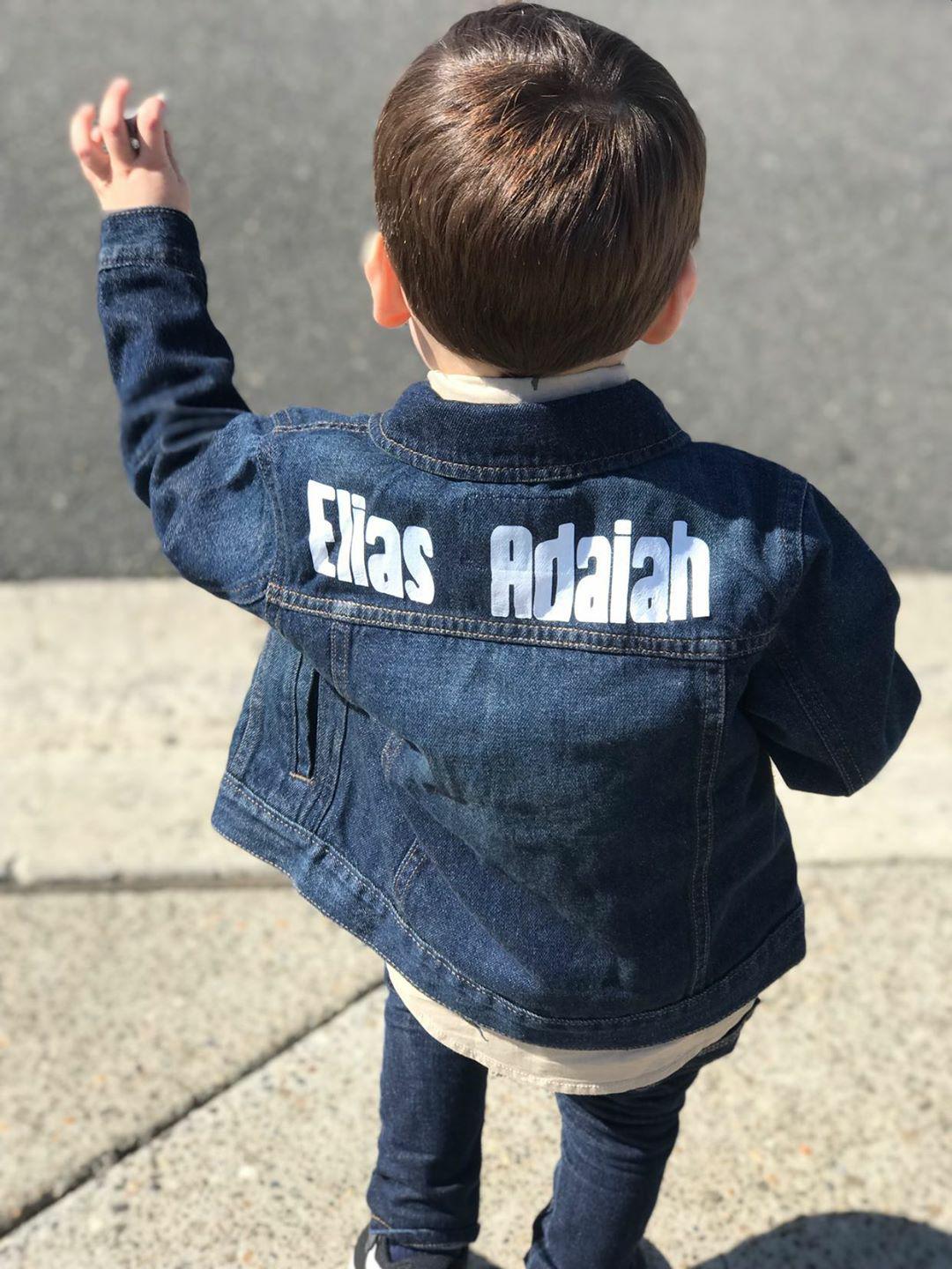 Custom Name Denim Jacket  Girls Boys