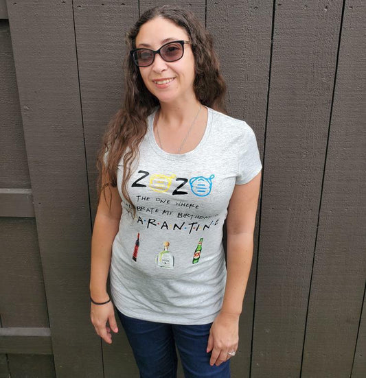 Quarantine Birthday Ladies Shirt