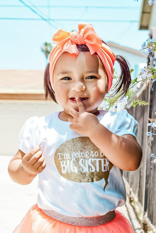 Im going to be a Big Sister Announcement Girls Shirt