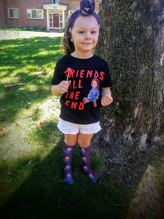 Chucky Friends Till The End Boys Shirt Girls Shirt Halloween