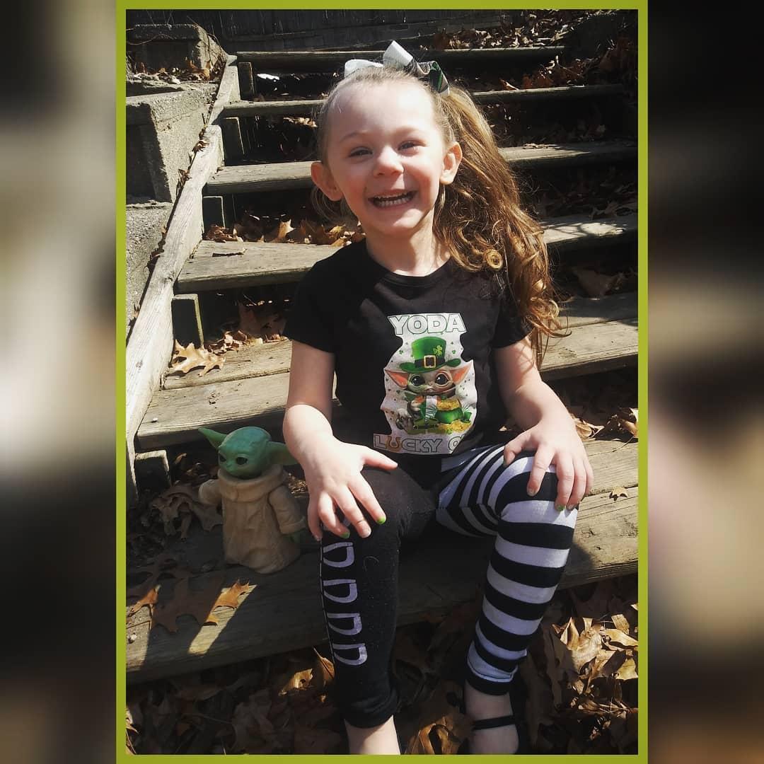 Yoda Lucky One St. Patricks Girls Shirt Boys Shirt