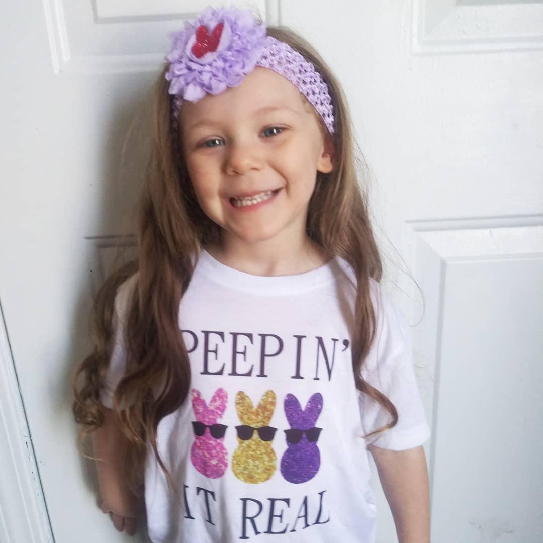 Peepin It Real Girls Shirt Easter