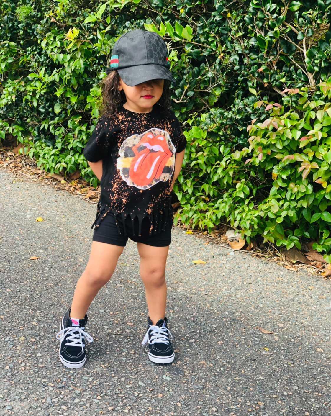 Rolling Stones Tongue Girls Shirt Ladies Shirt