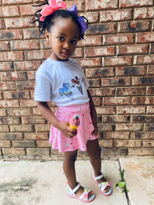 Mickey Mouse Ice Cream Disney Girls Shirt Boys Shirt
