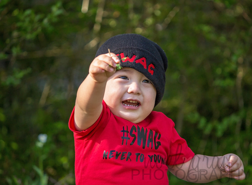 #Swag Never Too Young Boys Shirt
