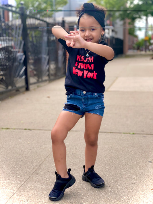 Yes I'm from New York Girls Shirt